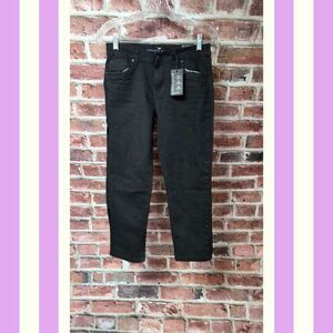 Steves Jeans 12 | Black Slim Fit Stretch Denim High Rise Y2K Streetwear‎ Chic